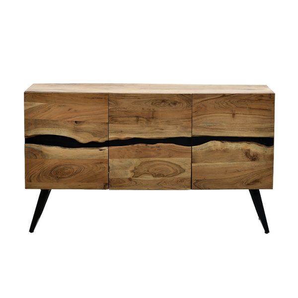 113 000021 3 4 Cabinet Imena pakoworld solid wood 4cm natural-black 148x43.5x86cmBOHO CHIC > Other Furnishings
