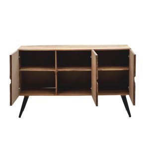 113 000021 4 4 Cabinet Imena pakoworld solid wood 4cm natural-black 148x43.5x86cmBOHO CHIC > Other Furnishings