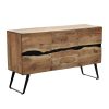 113 000021 7 Bench Uma pakoworld teak wood and pe rope in natural shade 150x45x40cmBOHO CHIC > Sofas & Benches
