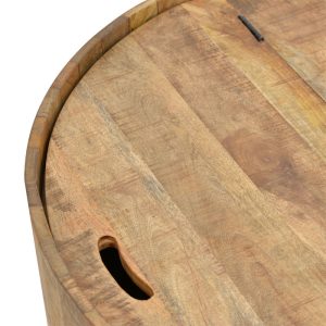 113 000035 3 6 Storage coffee table Darian pakoworld solid mango wood natural D90x45cmBOHO CHIC > Coffee Tables