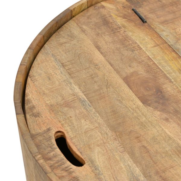 113 000035 3 6 Storage coffee table Darian pakoworld solid mango wood natural D90x45cmBOHO CHIC > Coffee Tables
