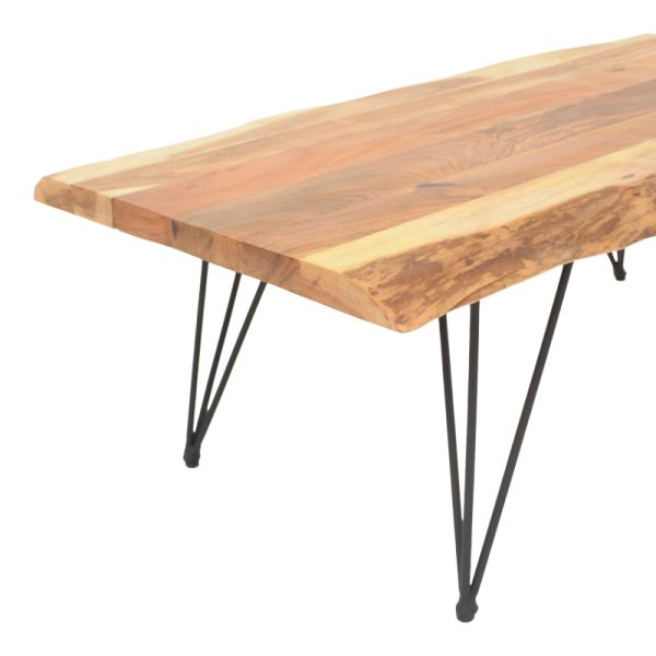113 000041 4 2 Miles pakoworld coffee table solid acacia wood in natural shade 115x69x41cmBOHO CHIC > Coffee Tables
