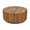 113 000045 5 Side table Tripp pakoworld solid wood table 6.5-7cm walnut-legs black 32x30x47cmBOHO CHIC > Other Furnishings