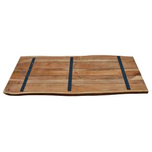113 000046 3 3 Table top Emilio pakoworld solid acacia wood in natural shade 200x95x3.6cmBOHO CHIC > Dining Tables