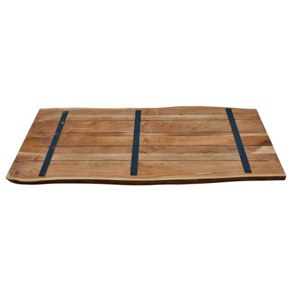 113 000046 3 3 Table top Emilio pakoworld solid acacia wood in natural shade 200x95x3.6cmBOHO CHIC > Dining Tables