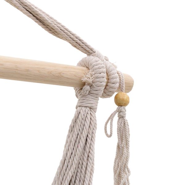 115 001853 2 7 Hammock seat Ambition pakoworld fabric beige 100x80x130cmOutdoor furniture > Gardens swings