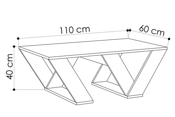119 000648 2 6 Coffee table Pipra pakoworld in white colour 110x60x40Indoor furniture > Coffee tables