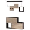 119 000667 9 Coffee Table Hola pakoworld in white - antracite color 60x60x32cmIndoor furniture > Coffee tables