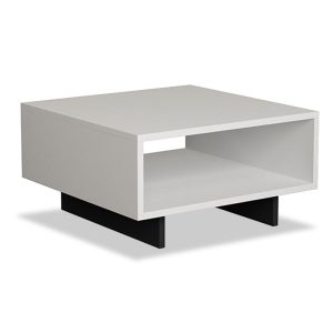 119 000726 3 Coffee Table Hola pakoworld in white - antracite color 60x60x32cmIndoor furniture > Coffee tables