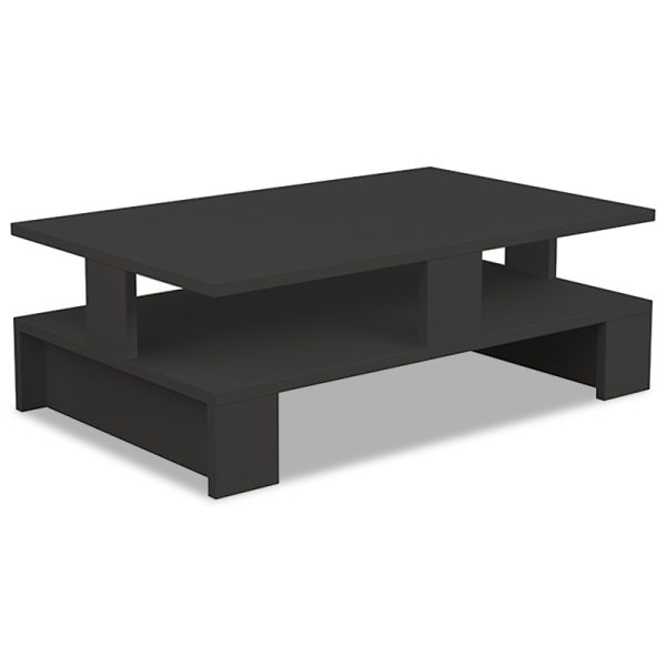 119 000760 12 Coffee table Mansu pakoworld in antracite color 80x50x27,5cmIndoor furniture > Coffee tables