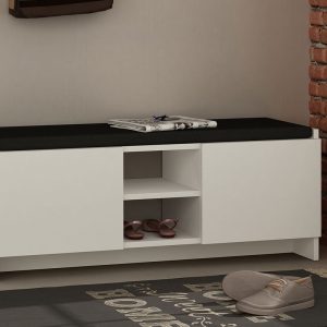 119 000816 2 5 Entrance furniture stool-shoe cabinet Zulla pakoworld 10 pairs white 110x37x43 cmIndoor furniture > Shoe storage cabinet & cupboards
