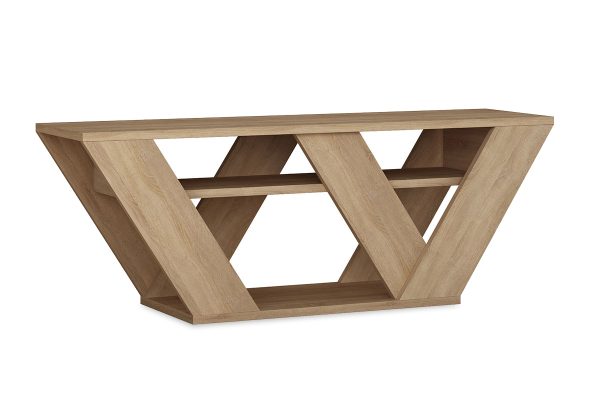 119 000968 2 8 Pipralla pakoworld TV Stand in oak color 110x30x40cmIndoor furniture > TV stands