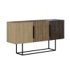 119 001110 10 Wardrobe with 2 sliding doors Elodie pakoworld with mirror white 180x61x216cmIndoor furniture > Wardrobes