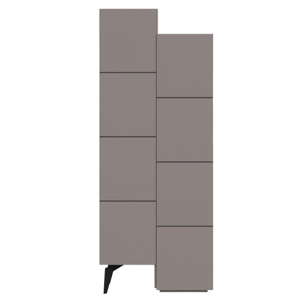 119 001121 2 4 Multipurpose cabinet Romane cabinet pakoworld mocha 62.2x37.4x155.4cmIndoor furniture > Home organization > Bathroom > Cabinets