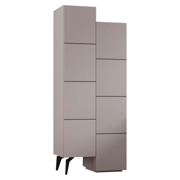119 001121 7 Multipurpose cabinet Romane cabinet pakoworld mocha 62.2x37.4x155.4cmIndoor furniture > Home organization > Bathroom > Cabinets