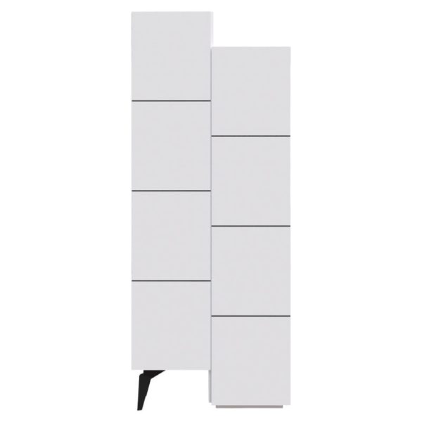 119 001122 2 3 Multipurpose cabinet Romane cabinet pakoworld white 62.2x37.4x155.4cmIndoor furniture > Shoe storage cabinet & cupboards