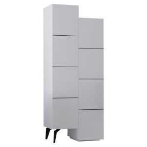 119 001122 6 Multipurpose cabinet Romane cabinet pakoworld white 62.2x37.4x155.4cmIndoor furniture > Shoe storage cabinet & cupboards