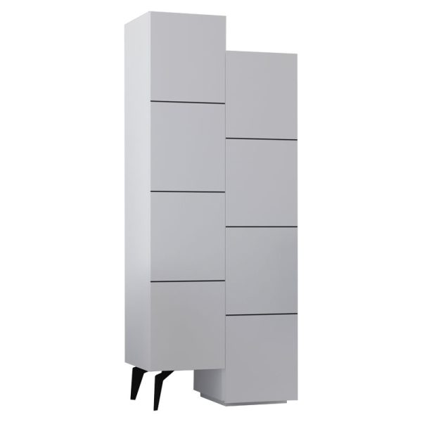 119 001122 6 Multipurpose cabinet Romane cabinet pakoworld white 62.2x37.4x155.4cmIndoor furniture > Shoe storage cabinet & cupboards