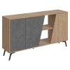 119 001128 9 Buffet Oslo pakoworld blacknatural 150x39x79cmSPRING OFFERS