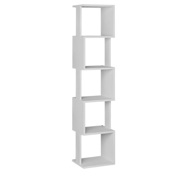 119 001184 11 Bookcase - Column Piri pakoworld white melamine 35x30x161cmIndoor furniture > Bookshelves