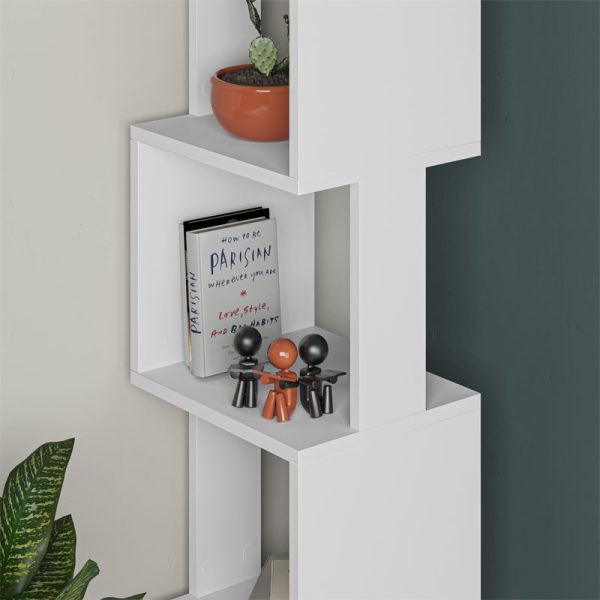 119 001184 2 9 Bookcase - Column Piri pakoworld white melamine 35x30x161cmIndoor furniture > Bookshelves
