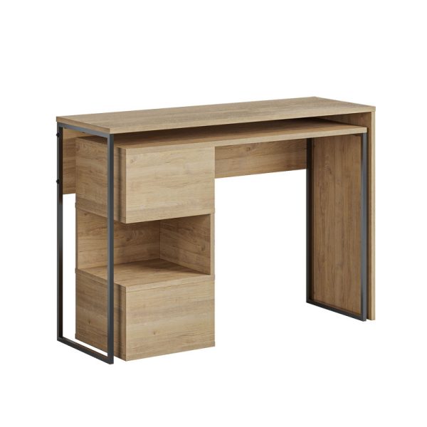 119 001189 2 5 Working foldable desk Badau pakoworld melamine natural 110x37x77cmOffice furniture > Working desk
