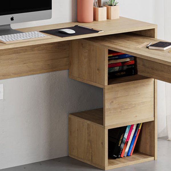 119 001189 3 5 Working foldable desk Badau pakoworld melamine natural 110x37x77cmOffice furniture > Working desk