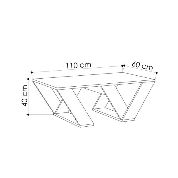 119 001196 2 3 Coffee table Pipra pakoworld in natural colour 110x60x40Indoor furniture > Coffee tables