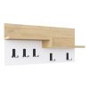 119 001213 4 Entrance furniture Nafdo pakoworld walnut-white melamine 119.6x35.5x182.8cmIndoor furniture > Entrance furniture