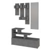119 001221 5 Zelia pakoworld two-leaf wardrobe with 2 drawers walnut color 79x42x180cmIndoor furniture > Wardrobes