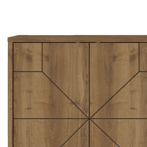 119 001230 4 3 Buffet Dune pakoworld in walnut color 123x35x77.4cmIndoor furniture > Buffets