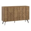 119 001230 6 Buffet Dune pakoworld in dark grey color 181x35x77.4cmIndoor furniture > Buffets
