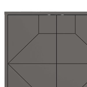 119 001231 4 5 Buffet Dune pakoworld in dark grey color 181x35x77.4cmIndoor furniture > Buffets