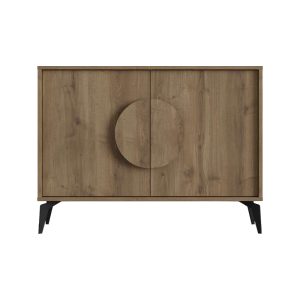 119 001233 3 4 Buffet Gora pakoworld in light walnut color 110x35.6x82cmIndoor furniture > Buffets