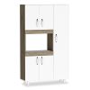 120 000003 10 Wall shelf kitchen unit Puro pakoworld in walnut color 100x9x60cmIndoor furniture > Home organization > Kitchen > Shelves