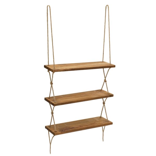 120 000054 12 Wall shelf unit Anaba pakoworld walnut 48,5x12x103cmIndoor furniture > Home organization