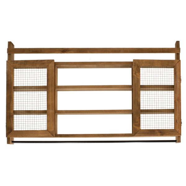 120 000055 2 8 Wall shelf kitchen unit Puro pakoworld in walnut color 100x9x60cmIndoor furniture > Home organization > Kitchen > Shelves