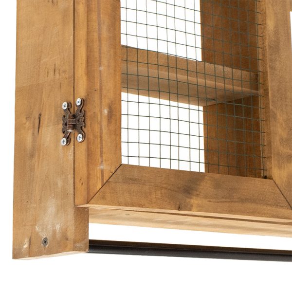 120 000055 3 8 Wall shelf kitchen unit Puro pakoworld in walnut color 100x9x60cmIndoor furniture > Home organization > Kitchen > Shelves