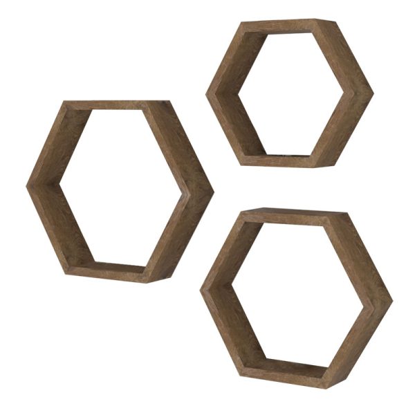 120 000058 12 Wall shelf Valis pakoworld walnut 37x9x32cmIndoor furniture > Wall shelves