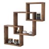 120 000060 14 Bookcase Ramon pakoworld natural-black 34x32,5x148cmIndoor furniture > Bookshelves