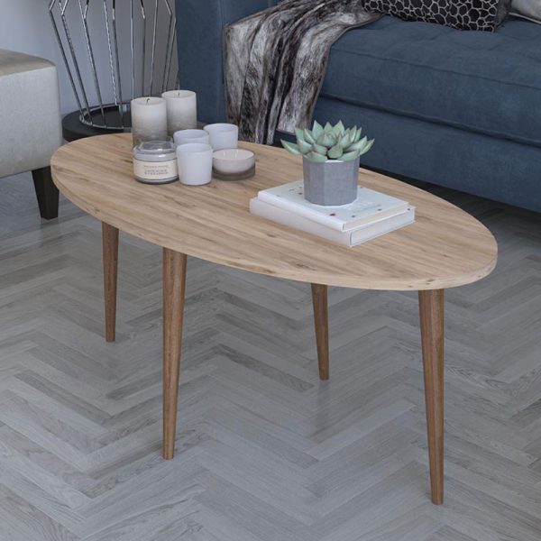 120 000135 2 5 Coffee table Barton pakoworld sonoma-brown 90x45x40cmIndoor furniture > Coffee tables