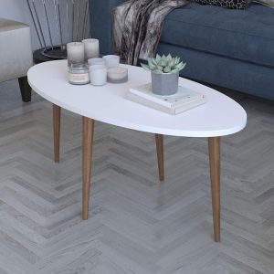 120 000136 2 5 Coffee table Barton pakoworld white-brown 90x45x40cmIndoor furniture > Coffee tables