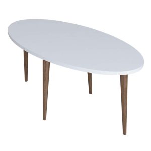 120 000136 7 Coffee table Barton pakoworld white-brown 90x45x40cmIndoor furniture > Coffee tables
