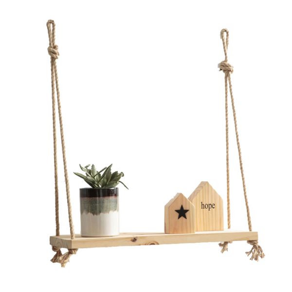120 000181 16 Wall shelf Malbo pakoworld natural color 39x12x43cmIndoor furniture > Wall shelves