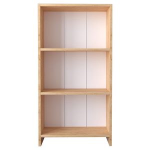 120 000255 3 5 Bookcase Ferma pakoworld sonoma-white 56x20x108cmIndoor furniture > Bookshelves