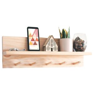 120 000316 6 Hanger Lolia pakoworld natural 49x11x14cmIndoor furniture > Hoods - Hangers
