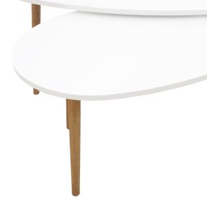 120 000417 3 5 Monty pakoworld white-natural melamine coffee table 116x46x6cmIndoor furniture > Coffee tables