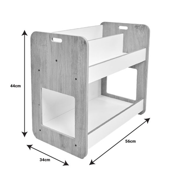 120 000420 4 2 Dovere pakoworld shelf white mdf 56x34x55cmIndoor furniture > Wall shelves