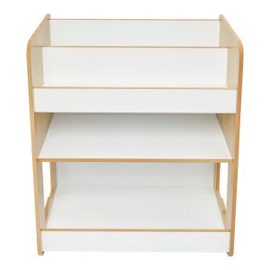 120 000423 3 2 Seagull shelf pakoworld natural-white mdf 57x34x70cmIndoor furniture > Home organization > Kitchen > Shelves