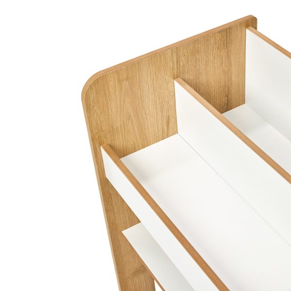 120 000423 4 2 Seagull shelf pakoworld natural-white mdf 57x34x70cmIndoor furniture > Home organization > Kitchen > Shelves